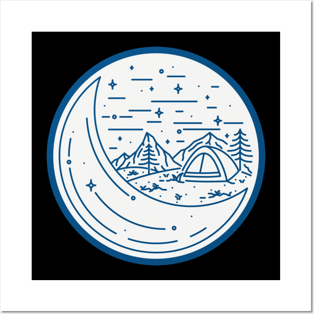 Night Camping Wall Art by quilimo